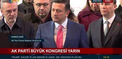 AK Parti Genel Başkan Yardımcısı Hamza Dağ'dan kongre açıklaması