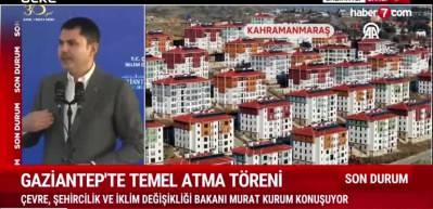 Bakan Kurum: "S&ouml;z verdiğimiz konutları hızla inşa ettik"