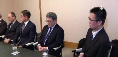 Kurtulmuş ile Japon arama kurtarma ekibi arasında g&uuml;l&uuml;mseten "baklava" diyaloğu