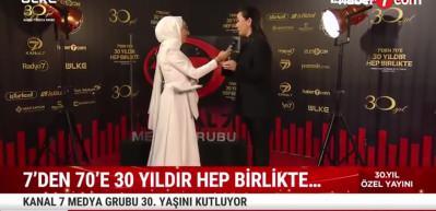 Ezgi Sertel Kanal 7 Medya Grubunun 30. yıl programına katıldı: Burası beni ben yapan yer!