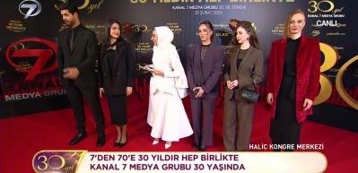 Gelin dizisinin yıldızlarından Kanal 7 Medya Grubunun 30. yıl programında çok özel açıklamalar