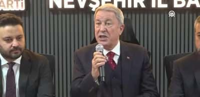 Hulusi Akar: "Bizim terörü bitirme konusundaki azim ve kararlılığımız kesindir"