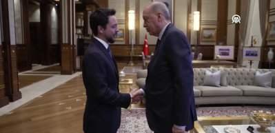 Cumhurbaşkanı Erdoğan, Ürdün Prensi Abdullah'ı kabul etti