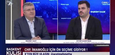 AK Parti milletvekili EYY&Uuml;P Kadir İnan CHP'de tek başına &ouml;n se&ccedil;ime giden imamoğlu'nun a&ccedil;ıklamalarını değerlendirdi