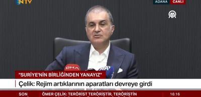 &Ouml;mer &Ccedil;elik: Suriye'de mezhep provokasyonları yapmak isteyenler var