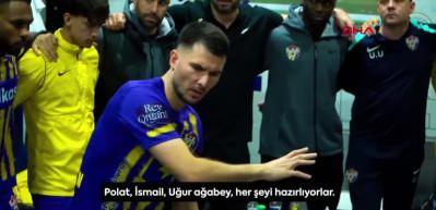 Ey&uuml;pspor, Robin Yal&ccedil;ın'ın Konyaspor ma&ccedil;ından &ouml;nce yaptığı motivasyon konuşmasını paylaştı