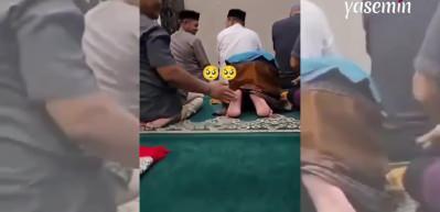 Secde de uykuya dalan küçük çocuk herkesi korkuttu