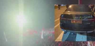 Protestocular hızını alamadı! CHP'li ismin makam aracına zarar verdiler