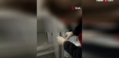 Çamaşır makinesinin altından ‘suç tüneli’ çıktı