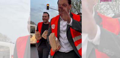 Mesut Özil yine gönülleri fethetti! İftara yetişmeye çalışan vatandaşlara iftariyelik dağıttı