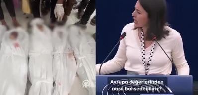 Avrupa Parlamentosu &uuml;yeleri Gazze'deki soykırım i&ccedil;in "Bu su&ccedil; ortaklığına son verin" &ccedil;ağrısında bulundu