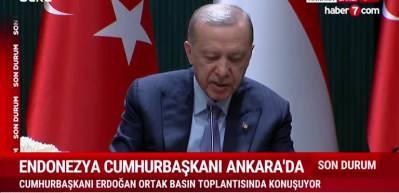 Başkan Erdoğan ve Subianto'dan ortak basın toplantısı