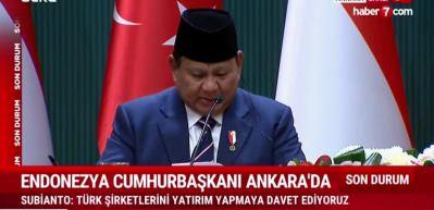 Endonezya Cumhurbaşkanı Subianto: "KAAN projesinde yer almak istiyoruz"