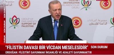 Başkan Erdoğan: " Bug&uuml;n d&uuml;nya zulm&uuml; alkışlayan bir d&uuml;zenin esiri olmuştur"