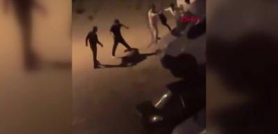Bursa’da 4 kişi tarafından tekme tokat dövülen adamın görüntüsü