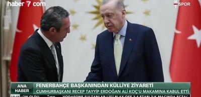 Cumhurbaşkanı Erdoğan, Ali Koç’u Cumhurbaşkanlığı Külliyesi’nde ağırladı