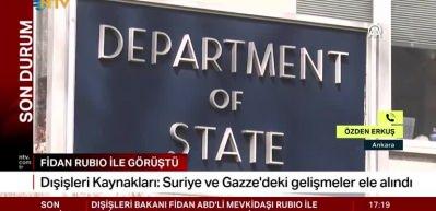 Hakan Fidan Rubio ile görüştü