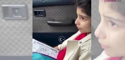 Küçük kız babası okul çıkışına eski model arabayla gelince kıyameti kopardı!