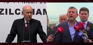 MHP lideri Devlet Bah&ccedil;eli'den CHP Genel Başkanı &Ouml;zg&uuml;r &Ouml;zel'e tepki
