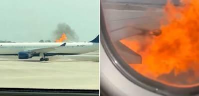 ABD'de u&ccedil;akta korku dolu anlar! 282 yolcu tahliye edildi