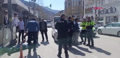 Amasya'da otomobilin çarptığı yaya yaralandı