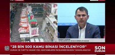 Bakan Kurum: "İstanbul&rsquo;da 1,5 milyon riskli bina var&rdquo;