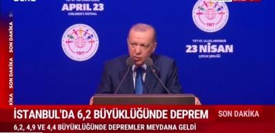 Cumhurbaşkanı Recep Tayyip Erdoğan'dan son dakika deprem mesajı!