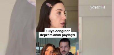 Fulya Zenginer depreme çekim yaparken yakalandı! Bağırarak çocuğuna böyle koştu