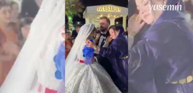 Gelin ve damadın dansına damadın annesi de katıldı! Görenler şaşkınlığını gizleyemedi