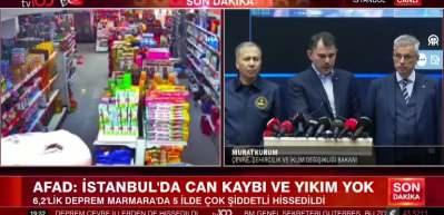 İstanbul 6.2 ile sarsıldı: Can kaybı yok, 378 hasar ihbarı var