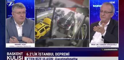 Jeoloji M&uuml;hendisi Prof. Dr. Candan G&ouml;k&ccedil;eoğlu İstanbul'daki 6,2 depremini değerlendirdi