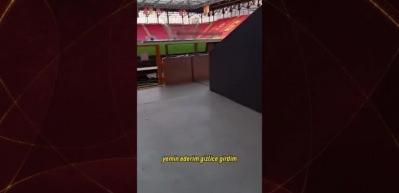 Yiğit&rsquo;in G&ouml;ztepe Stadı&rsquo;na gizlice girdiği anlar 