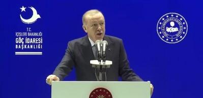 Başkan Erdoğan "Türkiye Yüzyılı'nda Türkiye'nin Göç Yönetimi Modeli" programında konuştu
