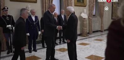 Cumhurbaşkanı Erdoğan, İtalya Cumhurbaşkanı Mattarella ile görüştü