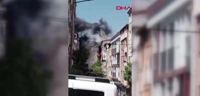 Gaziosmanpaşa'da 4 katlı binada yangın