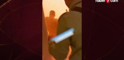 İsrail'deki yangın birliğe sı&ccedil;radı! Askerler ateşler i&ccedil;inde kaldı 