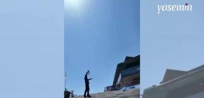 Ordu Belediyesi çevreyi kirletenleri böyle uyardı: Paraşütle inerek...
