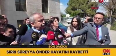 Sırrı Süreyya Önder vefat etti