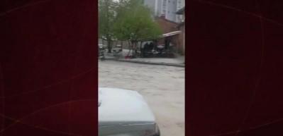 Uşak, mayıs ayında beyaza büründü