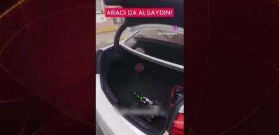 Ağzıları açık bırakan hırsızlık! Araç sahibi  manzara karşısında şaştı kaldı