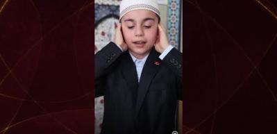 Ezan okuma yarışması birincisi Emir Kayra'nın hayali Ayasofya'da görev yapmak
