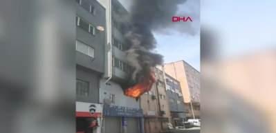  Kağıthane'de iş yerinde yangın: 1 ölü, 1 yaralı 