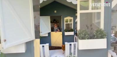 Küçük kızın kendine ayırdığı oyun alanı görenlerin beğenisini topladı!