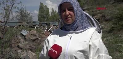 Lenf kanseriyle m&uuml;cadele eden Şerife Yurdakul, arılarıyla hayata tutunuyor