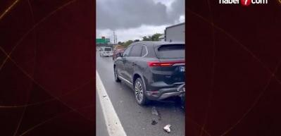 İşte Togg ile Mercedes kazası! G&ouml;ren herkes aynı yorumu yaptı
