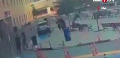 Beylikdüzü’nde hastane bahçesindeki silahlı saldırı kamerada