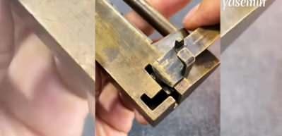Çin'de kullanılan geleneksel kilit mekanizması 