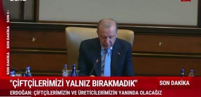 Cumhurbaşkanı Erdoğan, 14 Mayıs Dünya Çiftçiler Günü dolayısıyla çiftçi temsilcilerini kabul etti