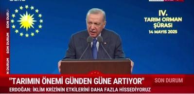 Cumhurbaşkanı Recep Tayyip Erdoğan Türkiye'nin tarımsal üretiminde geldiği seviyeyi açıkladı