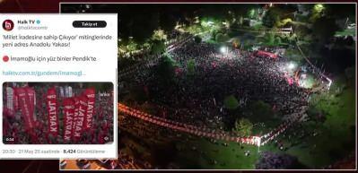 CHP'nin Pendik mitingi sönük geçti, Halk TV şişirdi: 'Yüz binler...'